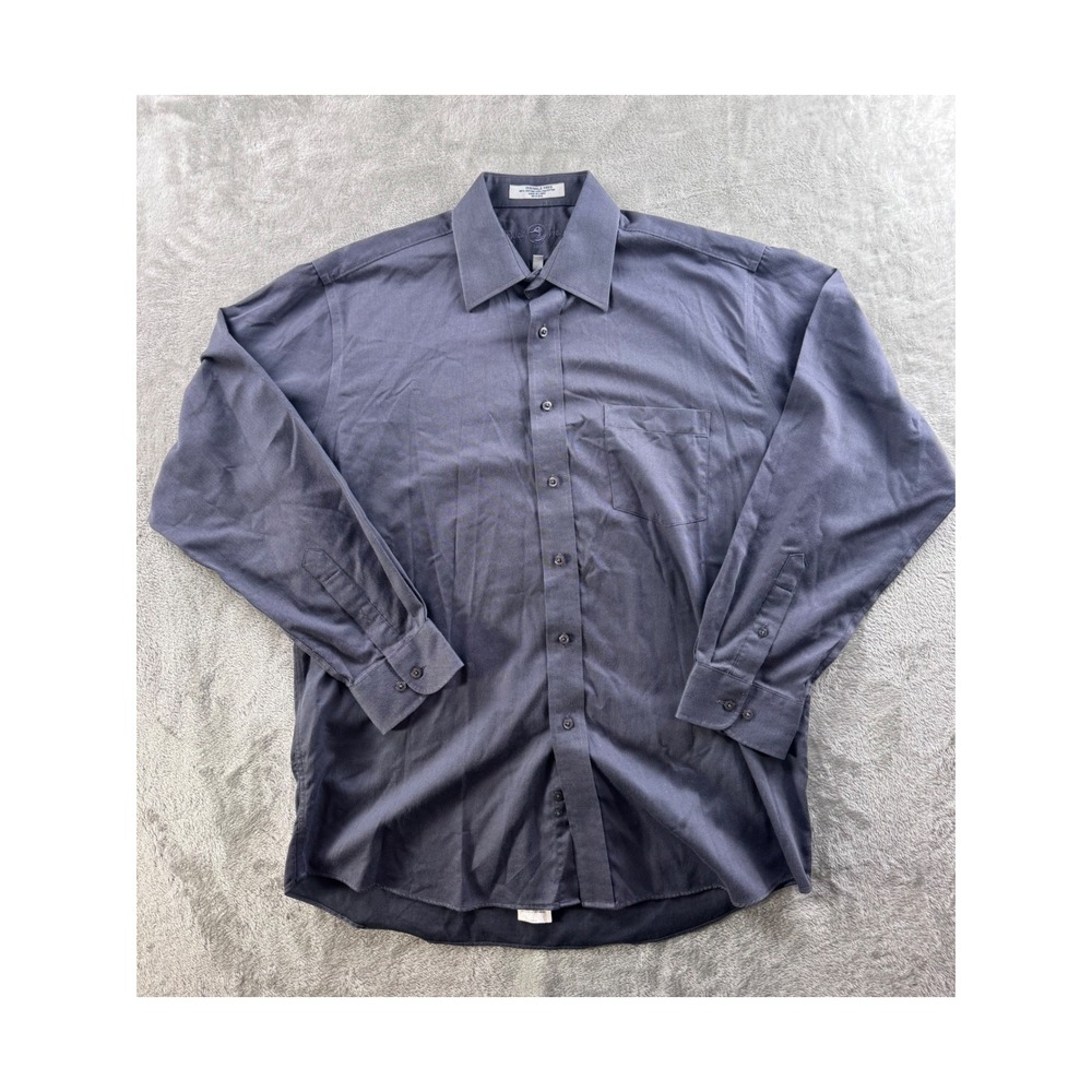 Duck Head Wrinkle Free Blue Button Down Shirt Mens L Preppy Classic Fit Office‎